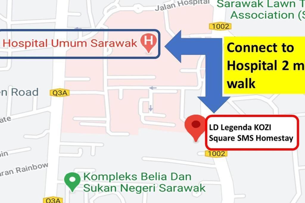 Kozi Square New Sgh Cozy Home 7A Kuching Bagian luar foto